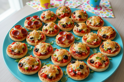 barnaafmaeli minipizzur snakk fyrir krakka i veislu